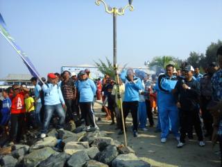 Lomba Sampan Layar dan Sampan Dayung, Kecamamatan Bengkalis Raih Juara I